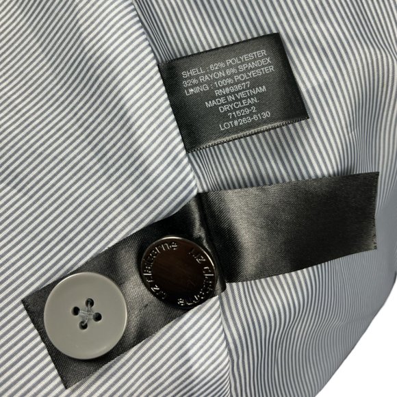 Liz Claiborne Double Breasted Military Style Jacket in light Grey size small - Picture 9 of 15